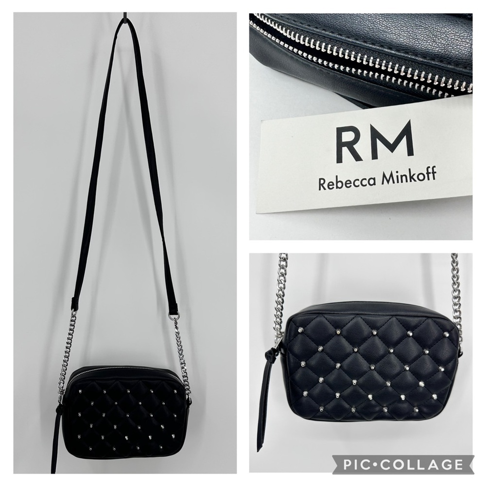 Rebecca Minkoff NWT Authentic Studded Iconic
Crossbody Bag Black
